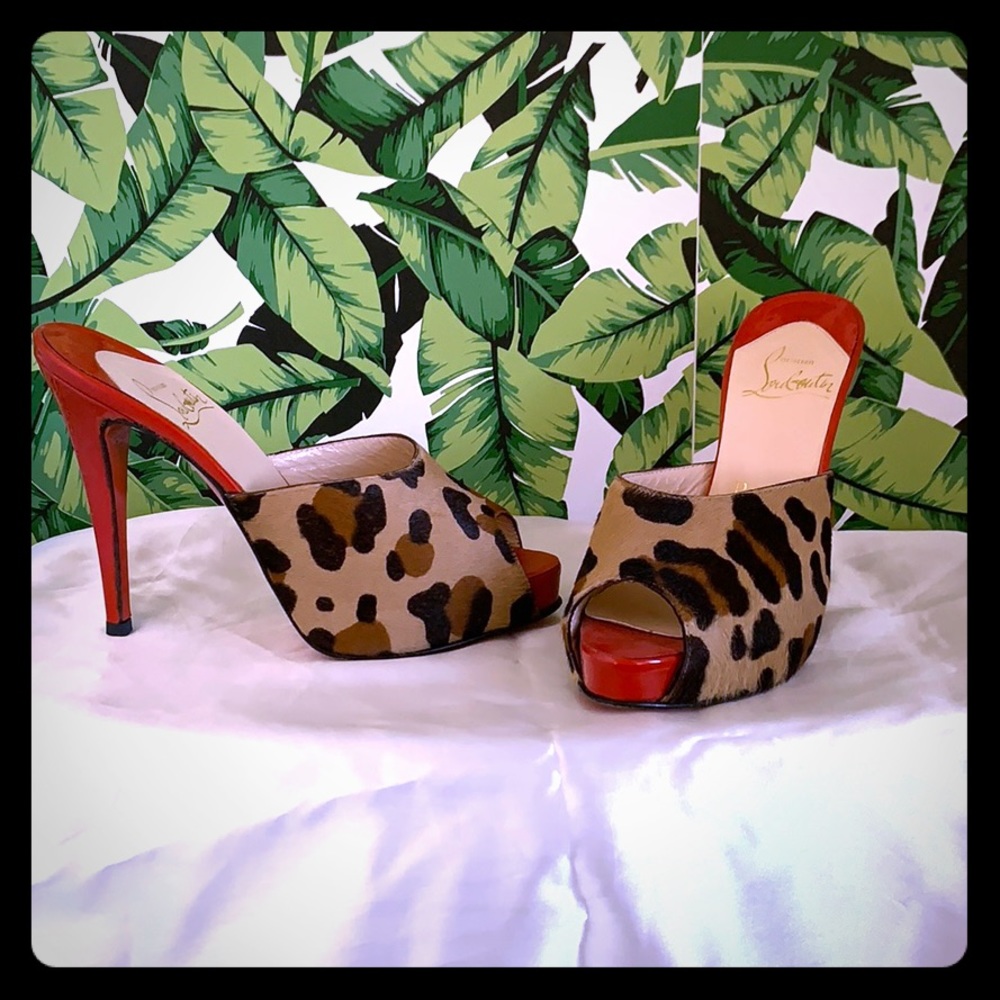 Christian Louboutin Pony Hair Mules